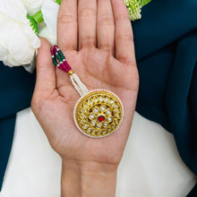 Premium Kundan Pearl Maang Tikka | Bridal Hair Accessory