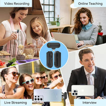 2in1 Wireless Mic with Charging Case - Noise Cancellation Wireless Mic for Youtubers - Wireless Microphone System Compatible with iPhone and Android Plug & Play, Vlog (D156)