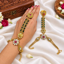 Heritage Multi-Strand Jadau Kundan Haath Phool Pair