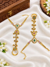 Exquisite Heritage Kundan Haath Phool Pair