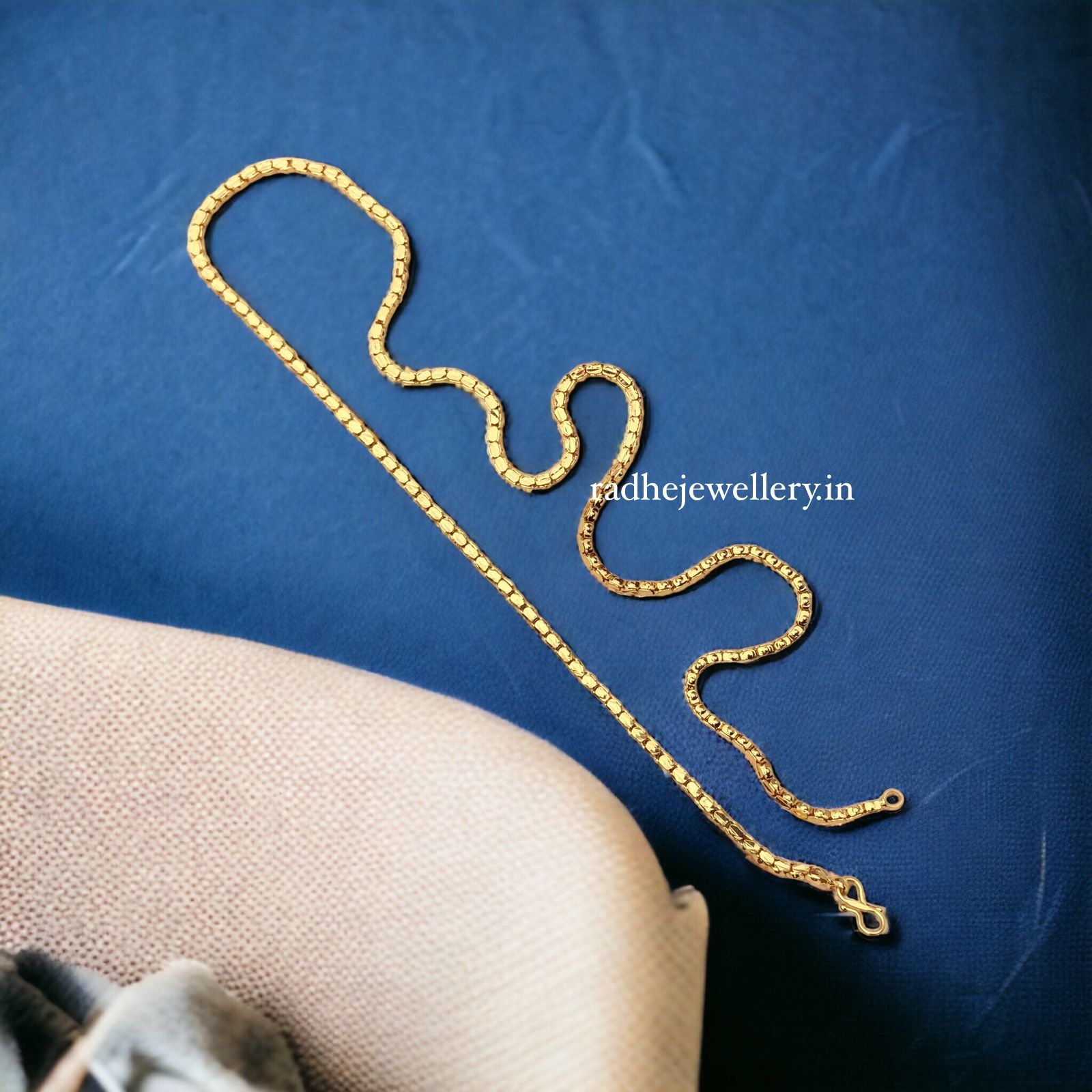 Covering Micro Gold Chain For Daily Use, 24ct Pure Gold Plated Polish