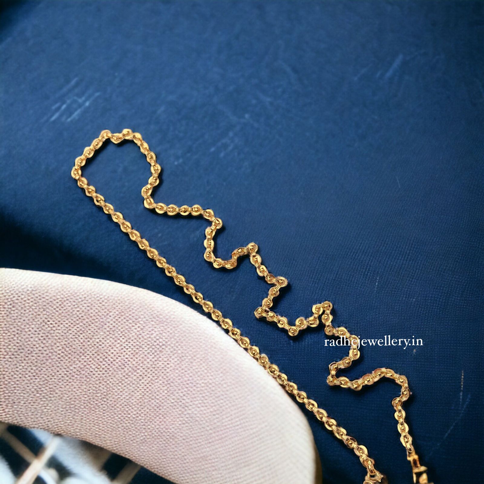 Covering Micro Gold Chain For Daily Use, 24ct Pure Gold Plated Polish