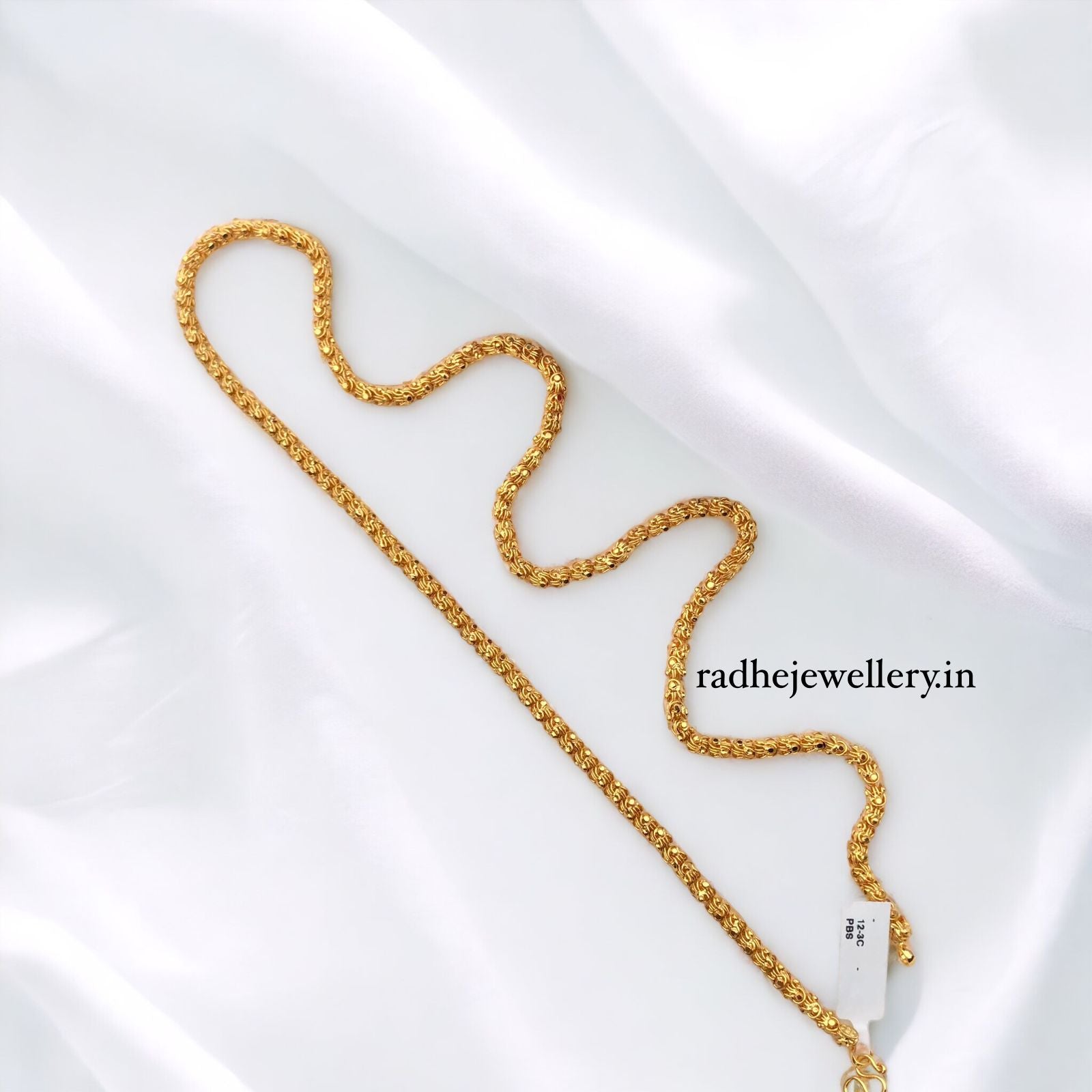 Covering Micro Gold Chain For Daily Use, 24ct Pure Gold Plated Polish