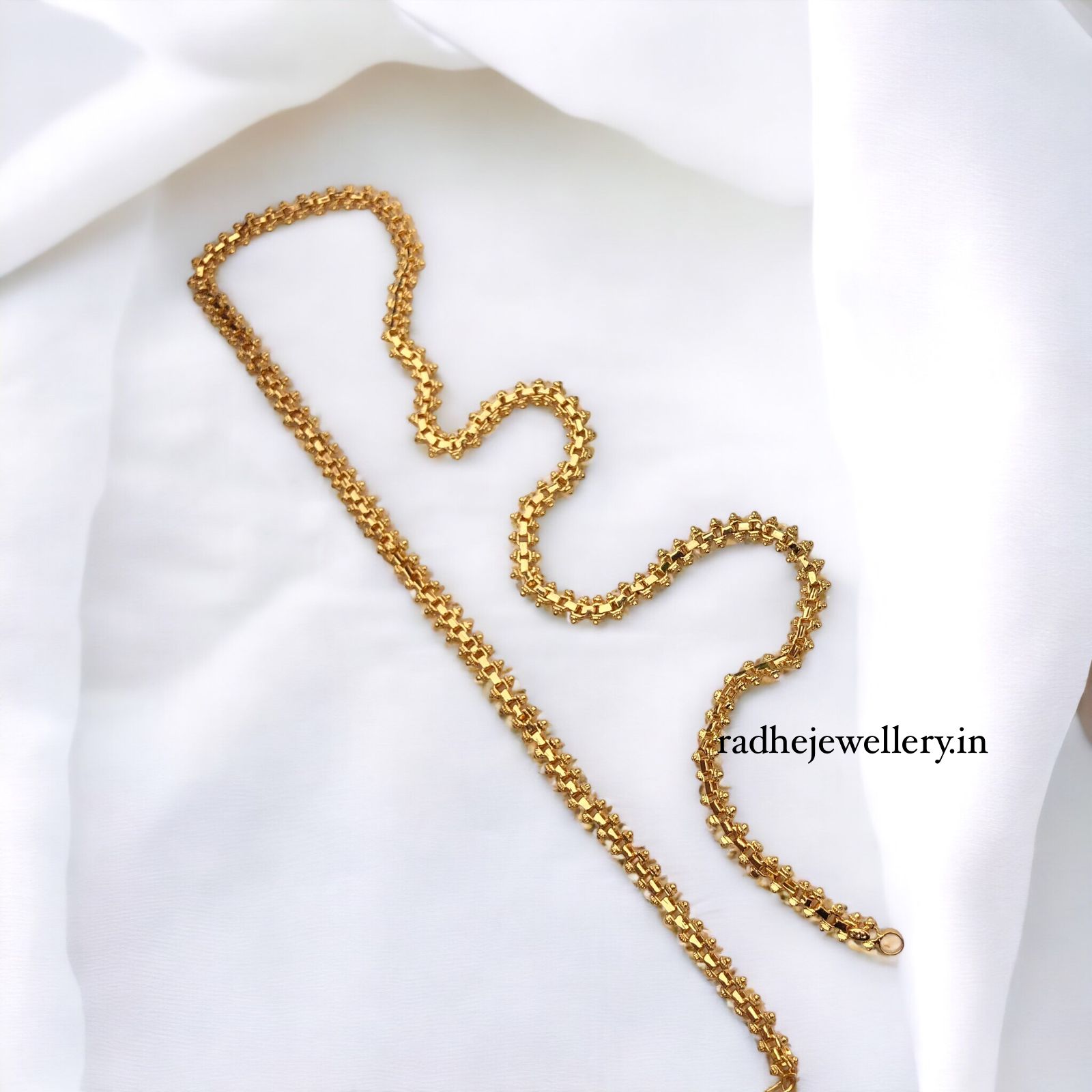 Covering Micro Gold Chain For Daily Use, 24ct Pure Gold Plated Polish