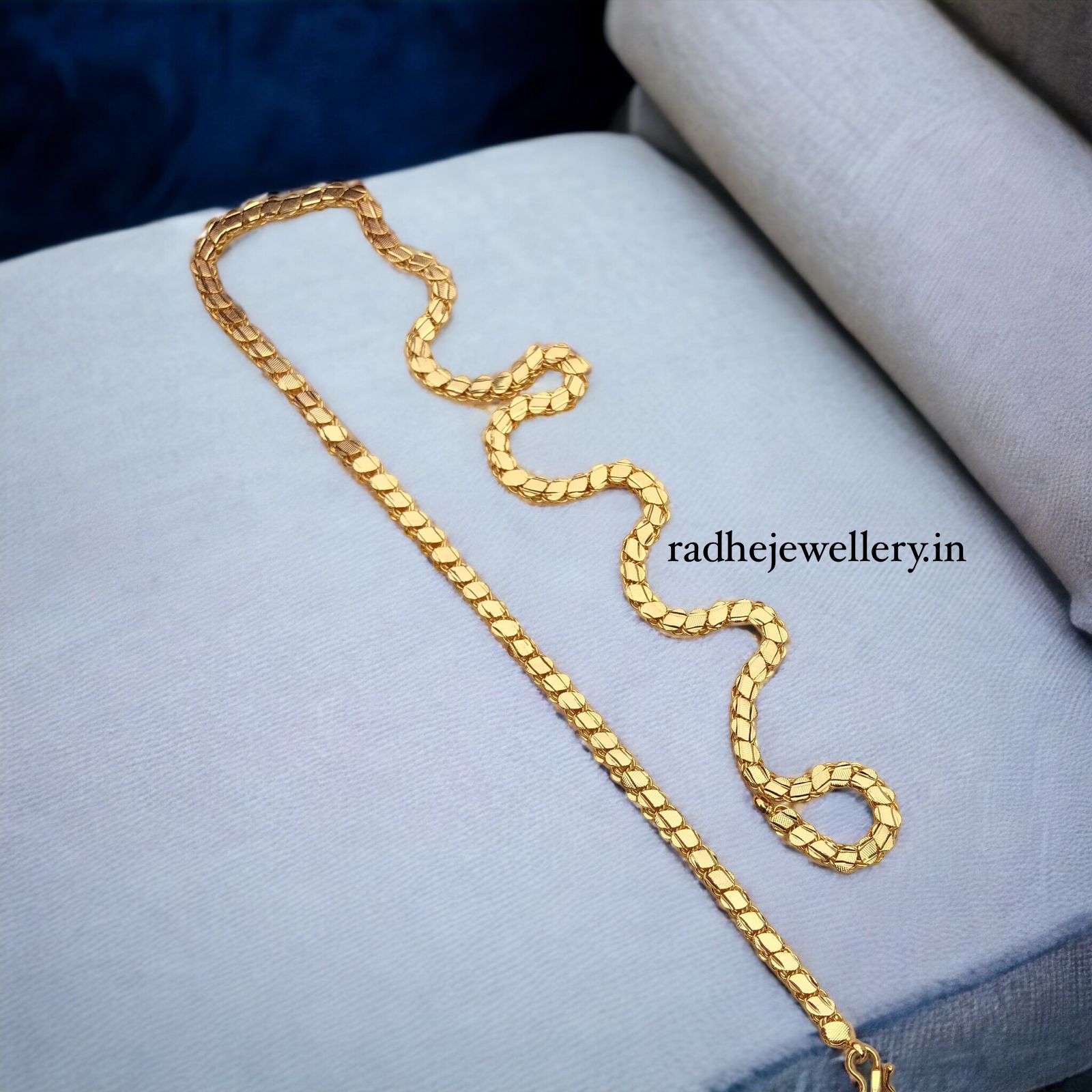 Covering Micro Gold Chain For Daily Use, 24ct Pure Gold Plated Polish