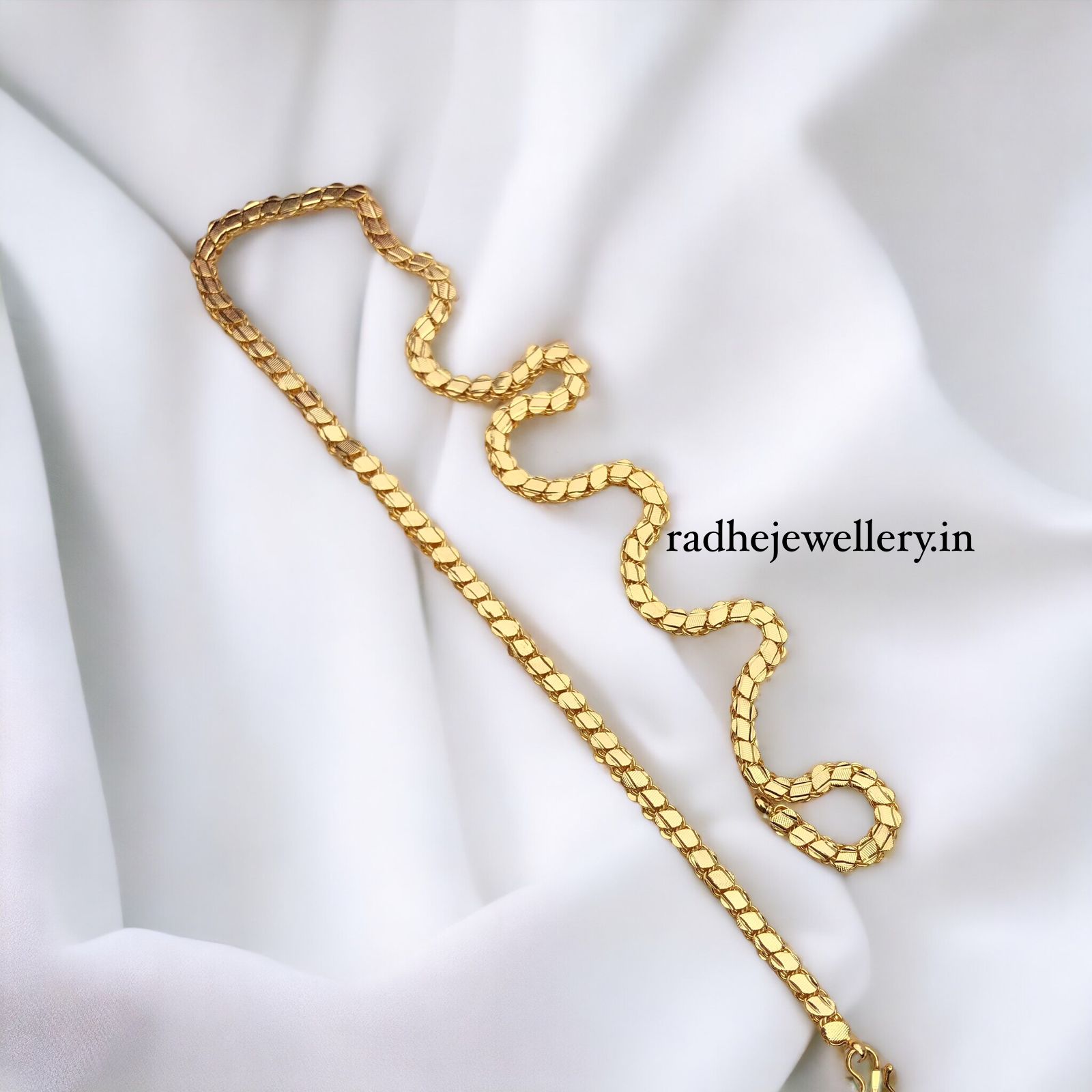 Covering Micro Gold Chain For Daily Use, 24ct Pure Gold Plated Polish