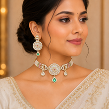 Designer Pearl & Emerald Necklace