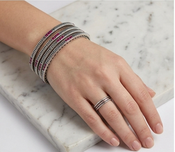 Oxidized Silver Bangles(4 Pc)/German Silver