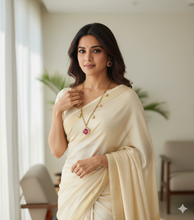 Elegant Gold Pink Cushion-Cut Stone & Halo Necklace and Earrings Set with Pear-Cut Charms