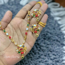 Gorgeous Navratna Stones Necklace