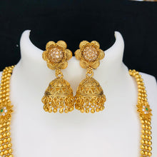 Rajwadi Polish Beautiful Fancy Designer Pendant Party wear Long Necklace Set