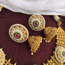 Rajwadi Polish Fancy Design Party wear Kundan Necklace Set