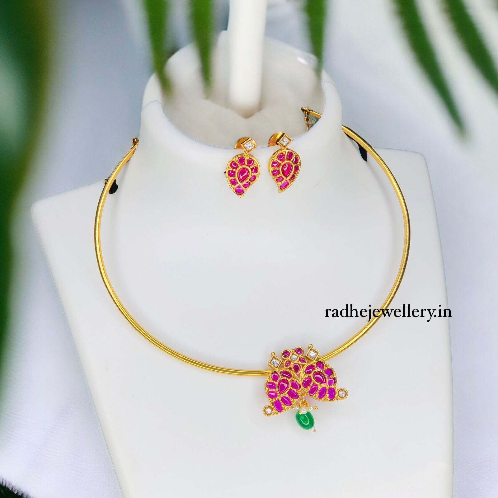 Simple Mango Hasli Tube Design Necklace