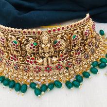 Lakshmi Necklace/temple jewelry/Antique gold necklace/South Indian Necklace