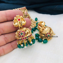Lakshmi Necklace/temple jewelry/Antique gold necklace/South Indian Necklace