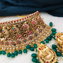 Lakshmi Necklace/temple jewelry/Antique gold necklace/South Indian Necklace