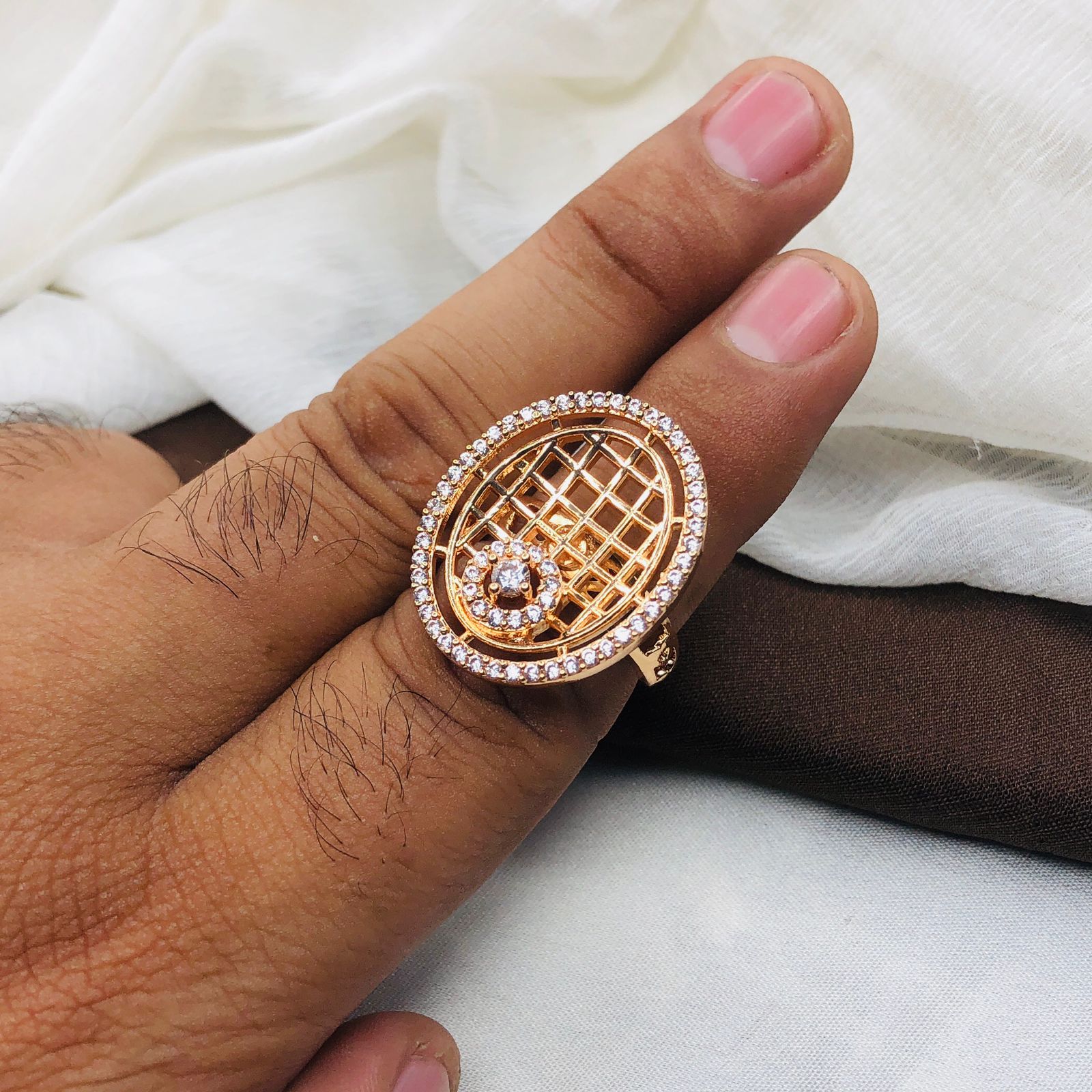 Bollywood Ring /Statement Indian Ring /Party Victorian Ring / Bridal Diamond Finger Ring