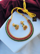 Gold plated hasli necklace set with earrings/ hasli / two in one hasli premium quality