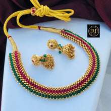 Gold plated hasli necklace set with earrings/ hasli / two in one hasli premium quality