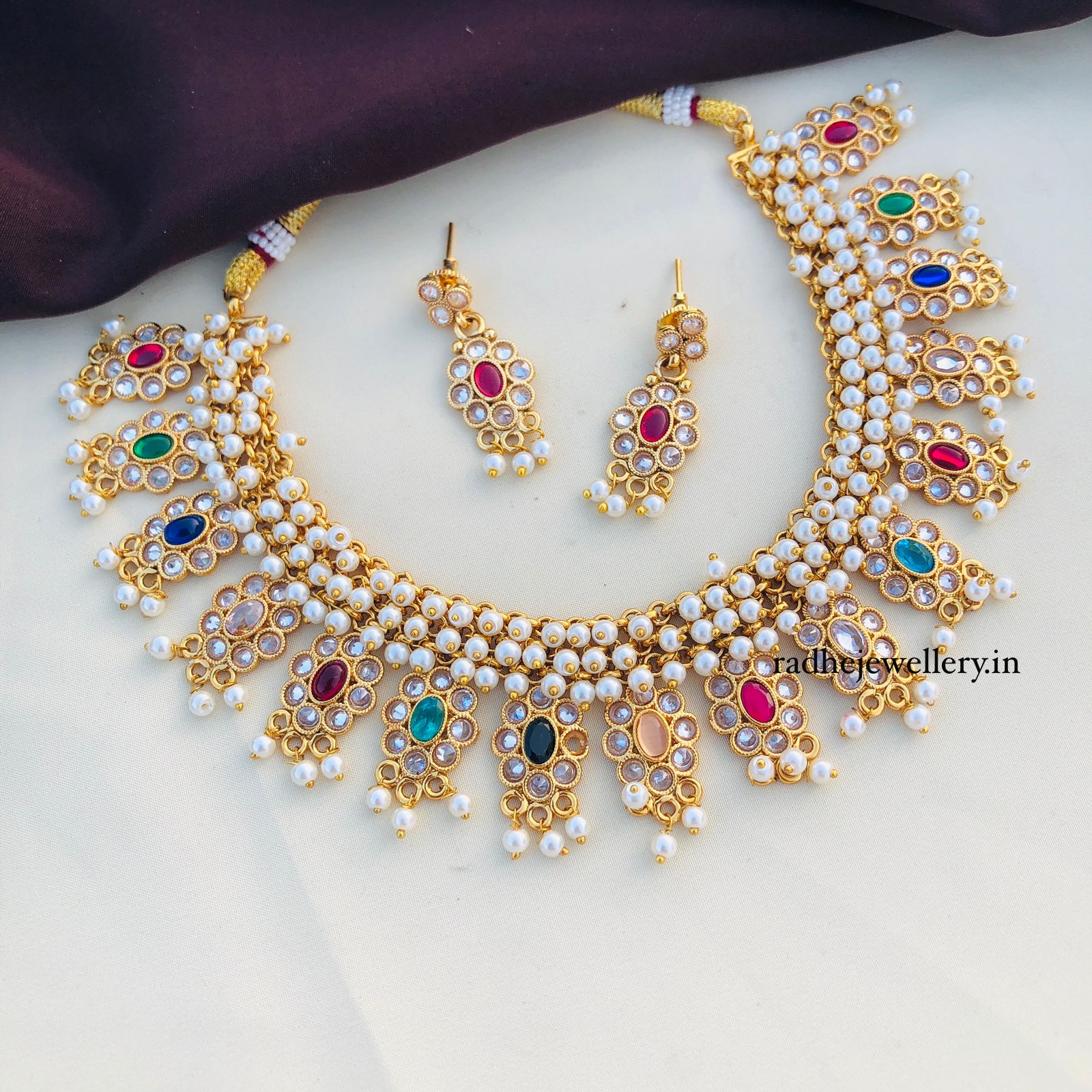 Gold Look Alike High Necklace/gold necklace for women