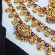 Beautiful Laxmi Design Matte Gold Polish Temple Design Temple Jewellery Wedding wear Dulhan Set