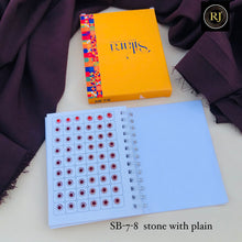 Plain with Stone Sticker Bindi Book-Sitara all Mix colour