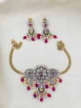 Peacock with Temple Victorian Gutapusalu Necklace