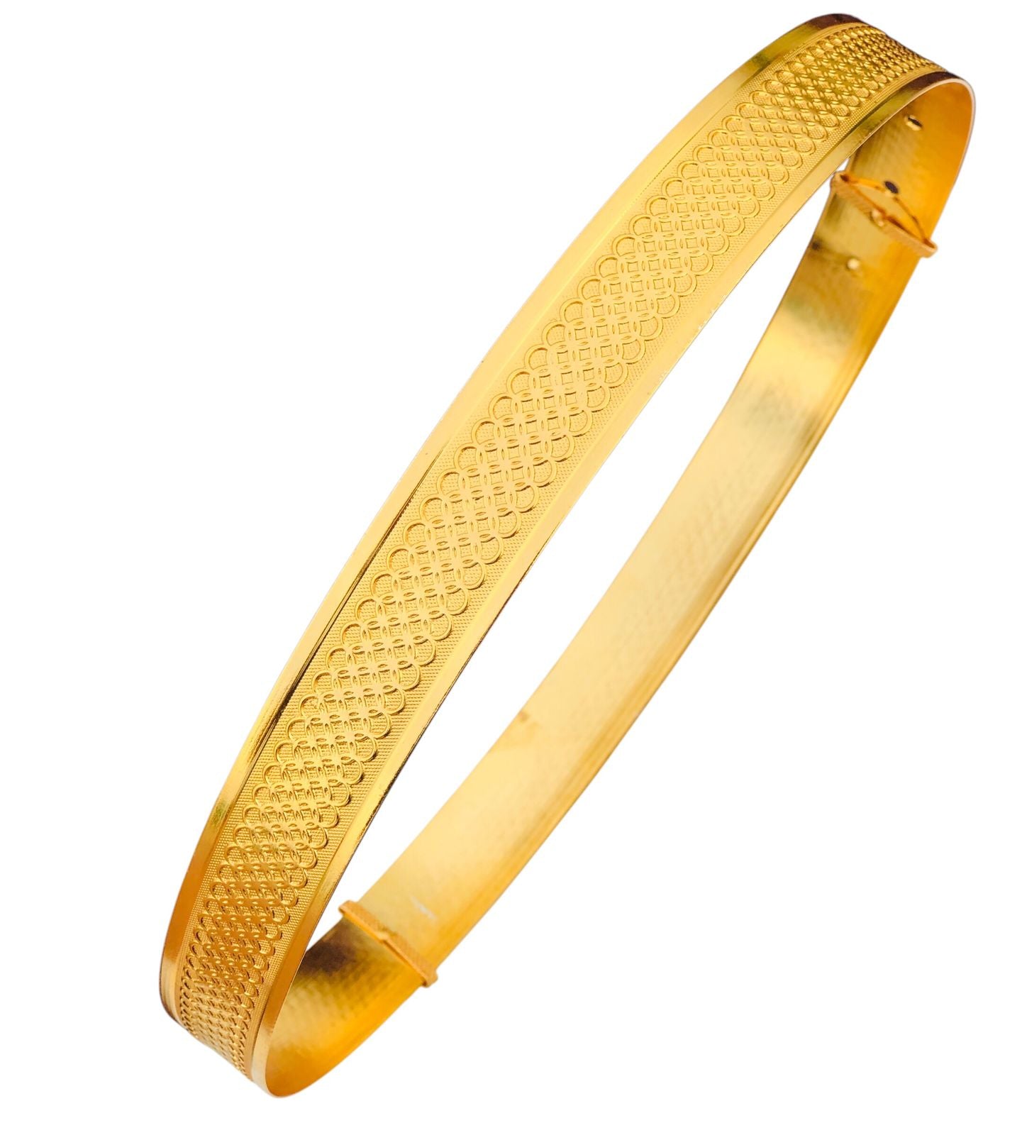 Gold Brass Plain hip belt for women saree Adjustable Indian waist belt [SIZE -38 TO 46 ] adjustable