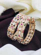Pachi Kundan Bangles / Kundan kada / Gold kada / Openable Bangle / Indian wedding Jewelry/ Hand accessory