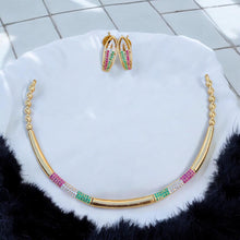 Traditional Ad Stone Multicolor Hasli Necklace