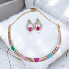 Traditional Ad Stone Multicolor Hasli Necklace