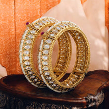 Pachi Kundan Bangles/Kundan kada/Gold kada/Openable Bangle/Indian wedding Jewelry/Hand accessory