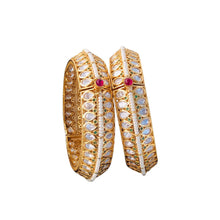 Pachi Kundan Bangles/Kundan kada/Gold kada/Openable Bangle/Indian wedding Jewelry/Hand accessory