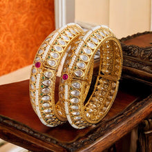 Pachi Kundan Bangles/Kundan kada/Gold kada/Openable Bangle/Indian wedding Jewelry/Hand accessory