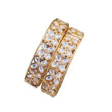 Pachi Kundan Bangles/Kundan kada/Gold kada/Openable Bangle/Indian wedding Jewelry/Hand accessory