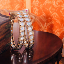 Pachi Kundan Bangles/Kundan kada/Gold kada/Openable Bangle/Indian wedding Jewelry/Hand accessory