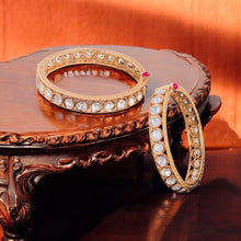 Pachi Kundan Bangles/Kundan kada/Gold kada/Openable Bangle/Indian wedding Jewelry/Hand accessory