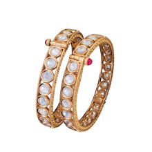 Pachi Kundan Bangles/Kundan kada/Gold kada/Openable Bangle/Indian wedding Jewelry/Hand accessory