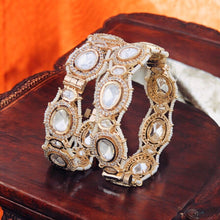 Pachi Kundan Bangles / Kundan kada / Gold kada / Openable Bangle / Indian wedding Jewelry/ Hand accessory