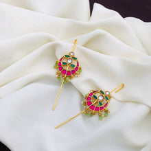 Jadau Kundan Ear Cuff Earrings - High Quality
