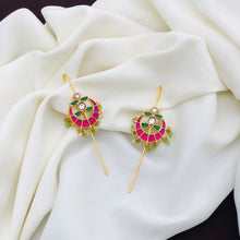Jadau Kundan Ear Cuff Earrings - High Quality