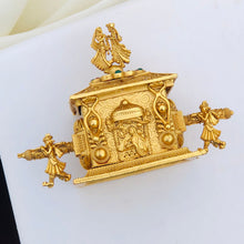 Traditional Antique Gold-Plated Kumkum Box