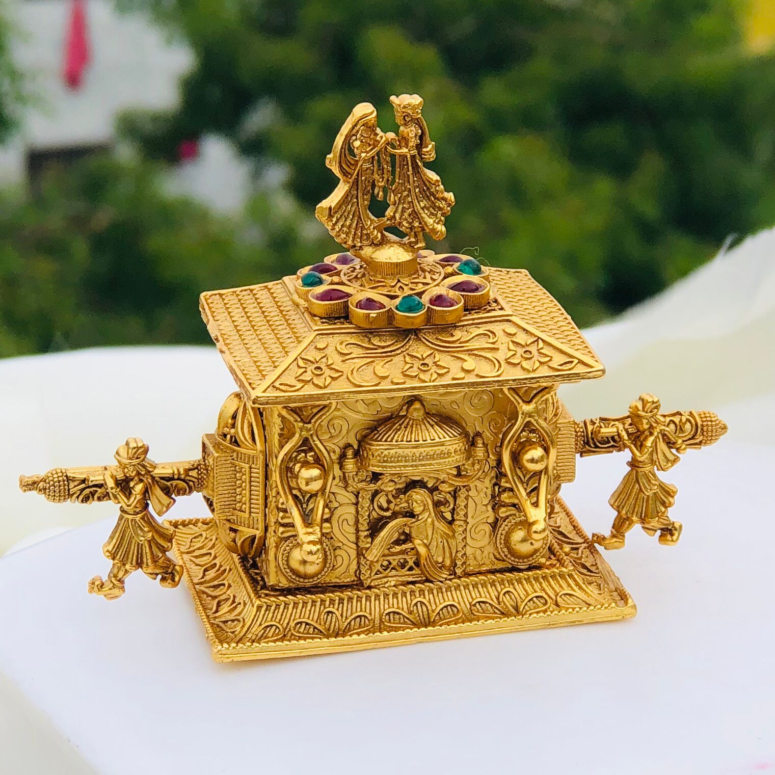 Bridal Palanquin Kumkum Box,Premium Quality, Sindoor Box