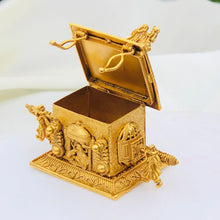 Traditional Antique Gold-Plated Kumkum Box