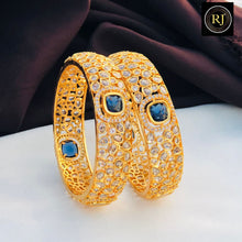 Royal Kundan Polki Broad Kada Bangle Set | Gold Plated Meenakari Bridal Kadas