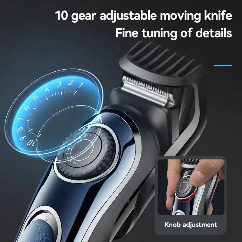 Electric Cordless Professional Hair Clippers Kemei km-1256 High Quality Usb Barber Waterproof Cordless Hair Trimmer