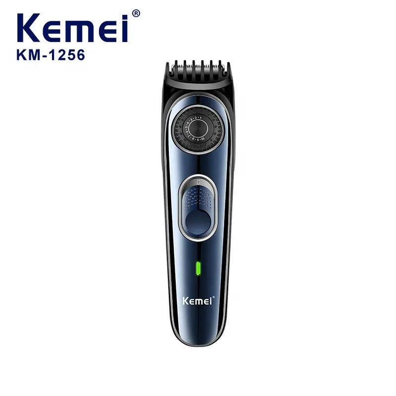 Electric Cordless Professional Hair Clippers Kemei km-1256 High Quality Usb Barber Waterproof Cordless Hair Trimmer