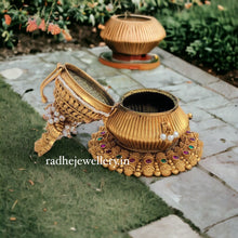 Lakshmi Kumkum Box, Kalash Style, Premium Quality, Sindoor Box