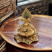 Krishna's Flute & Feather Kumkum Box, Premium Quality, Sindoor Box