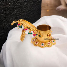 Radha Krishna Kumkum Box/Gold Plated Sidoor Box,sindoor box/Wedding Gift/Pooja Accessory/Kumkum box